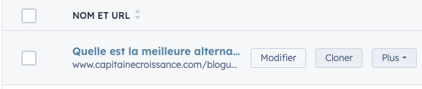 Edition d'une page