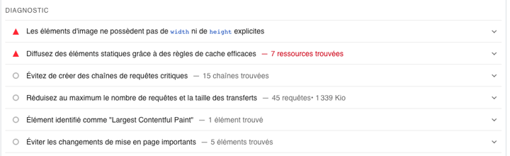 Exemples de performances web